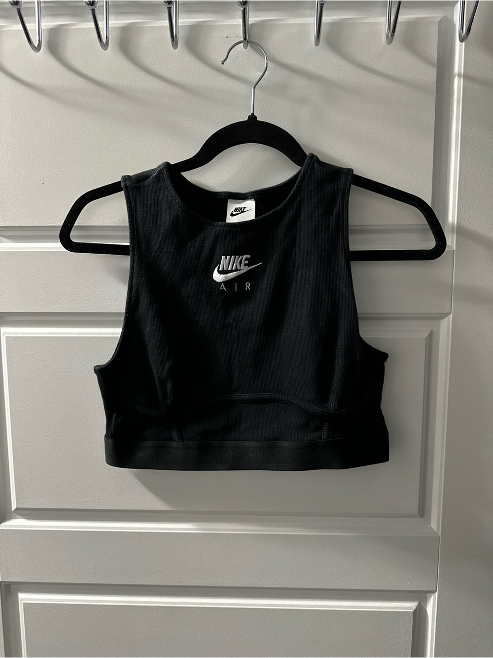 Nike Air Black Crop Tank Top Size M